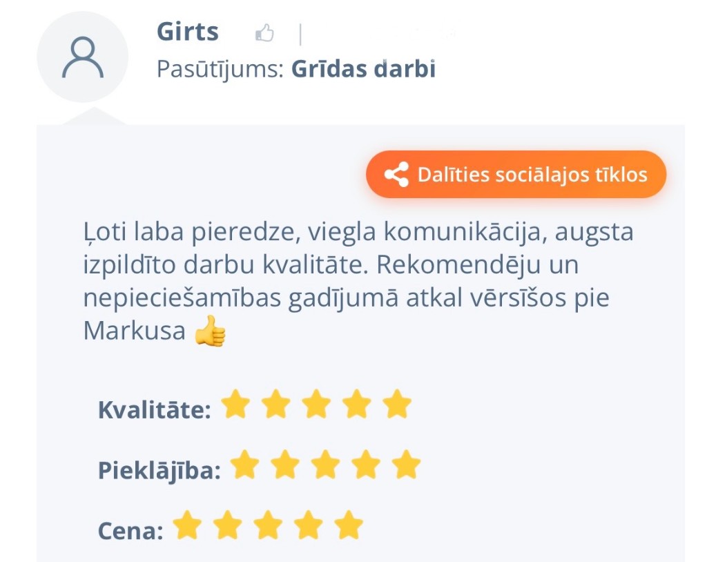 Klienta atsauksme 13