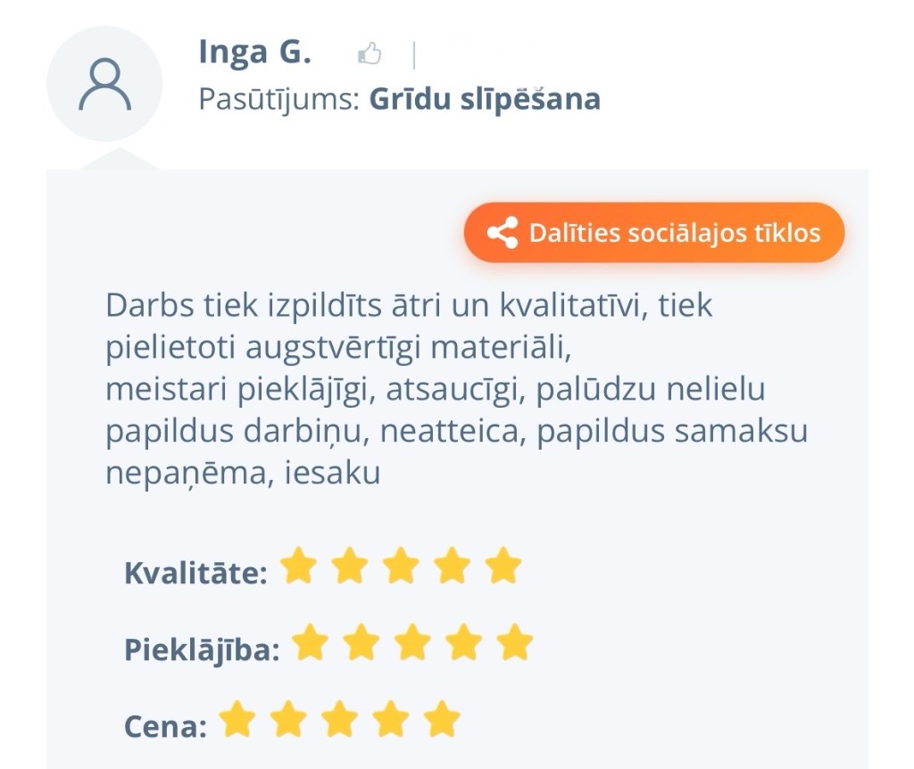 Klienta atsauksme 14