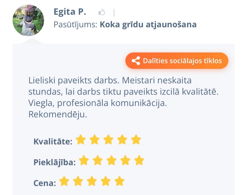 Klienta atsauksme 16